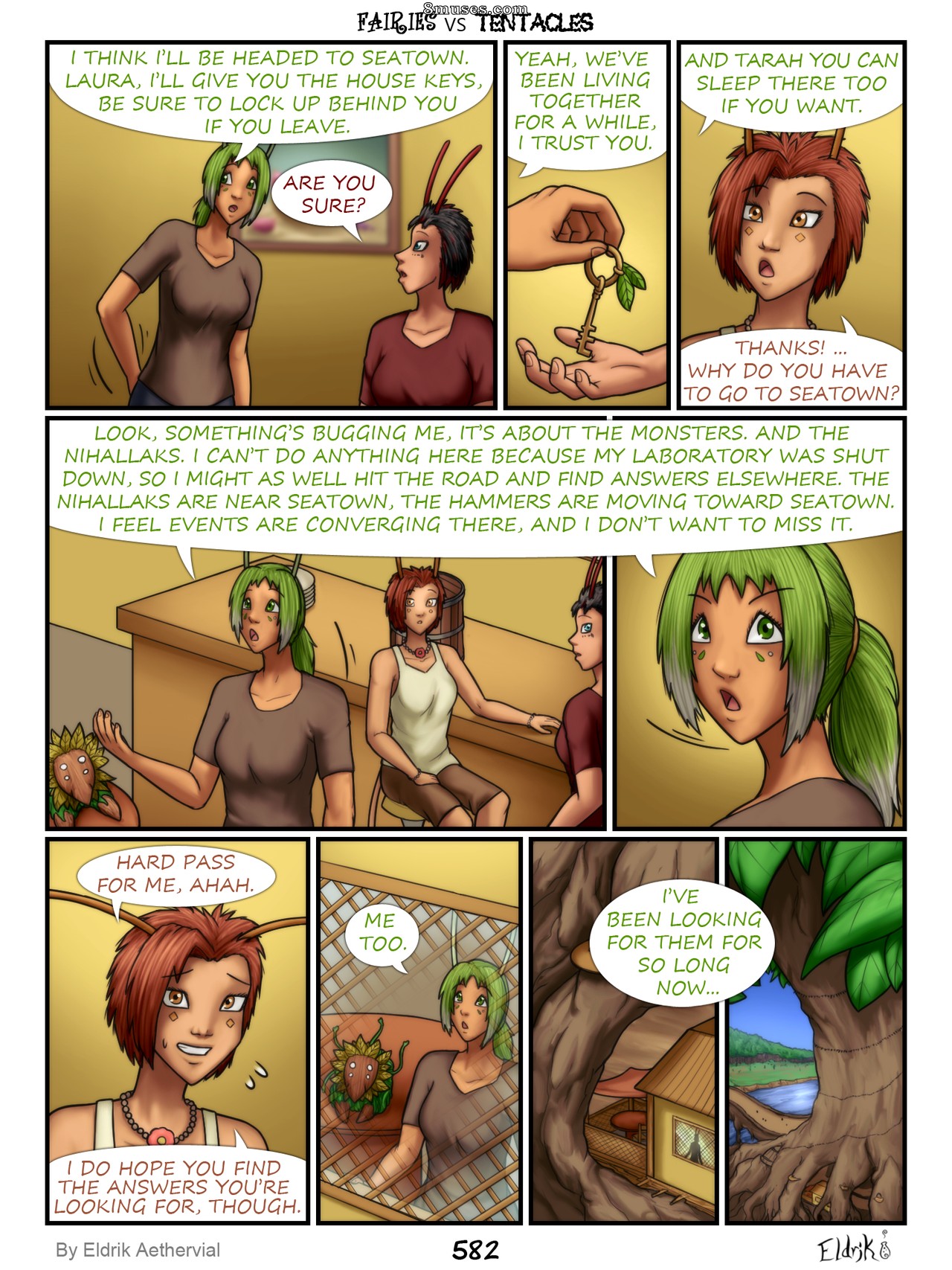 BobbyDando - Eldrik Aethervial - Fairies vs Tentacles - Page 583