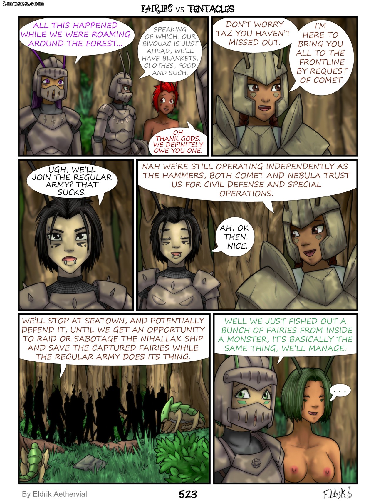 BobbyDando - Eldrik Aethervial - Fairies vs Tentacles - Page 524