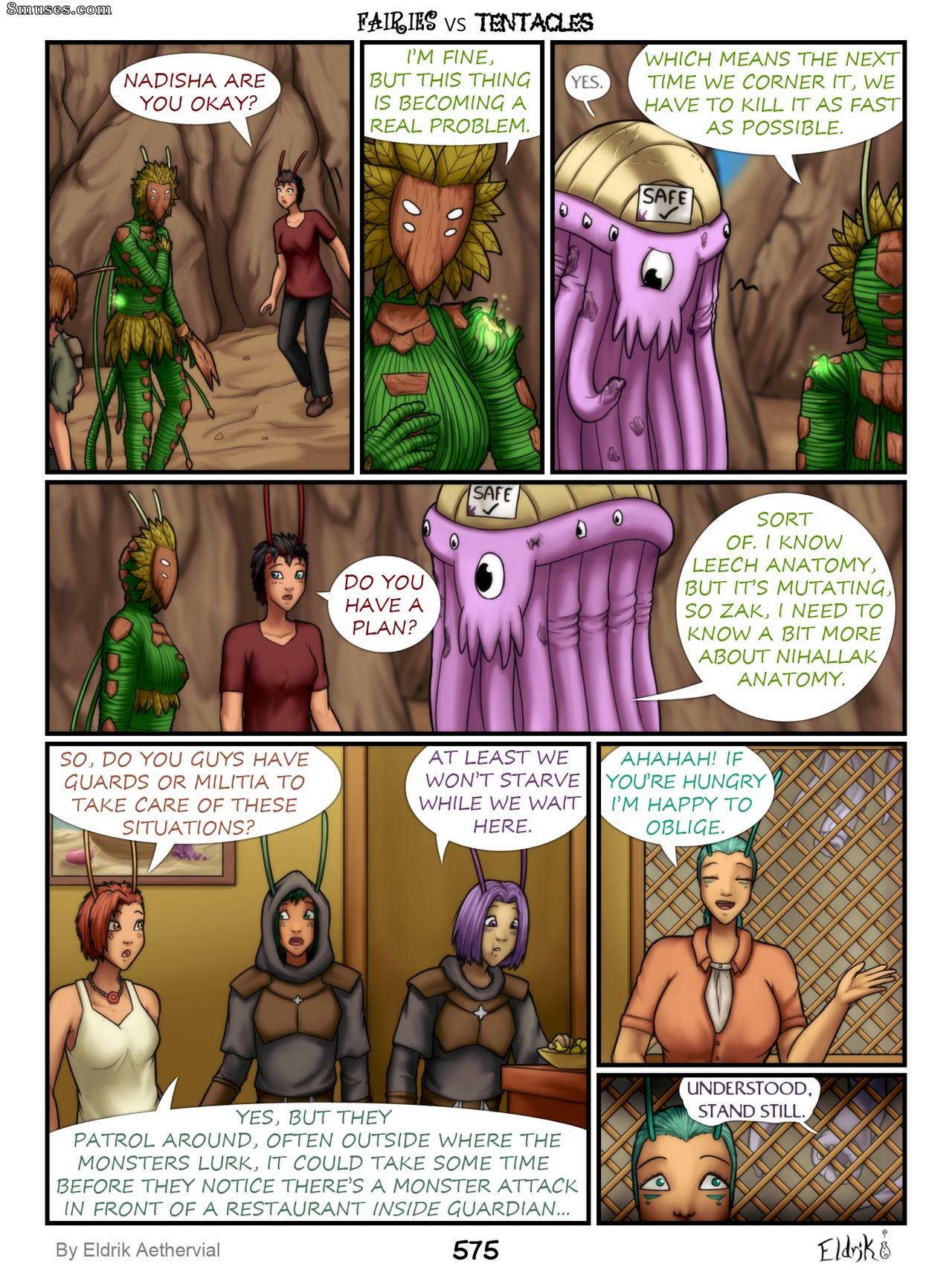 BobbyDando - Eldrik Aethervial - Fairies vs Tentacles - Page 576