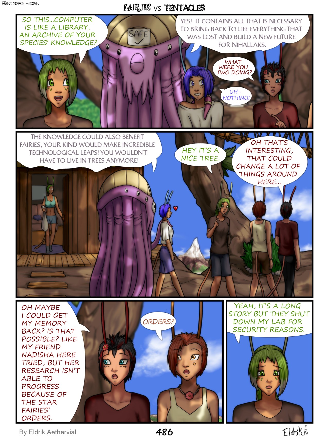 BobbyDando - Eldrik Aethervial - Fairies vs Tentacles - Page 487