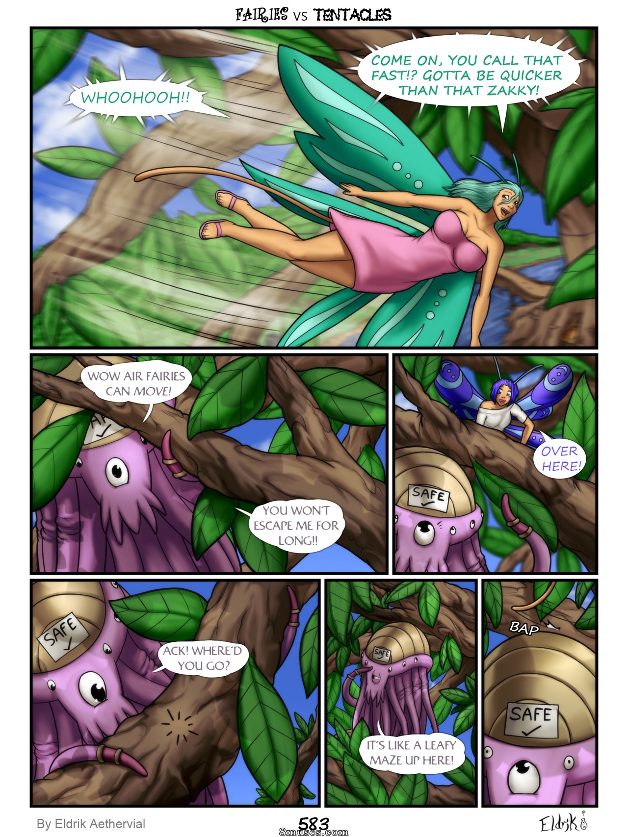 BobbyDando - Eldrik Aethervial - Fairies vs Tentacles - Page 584