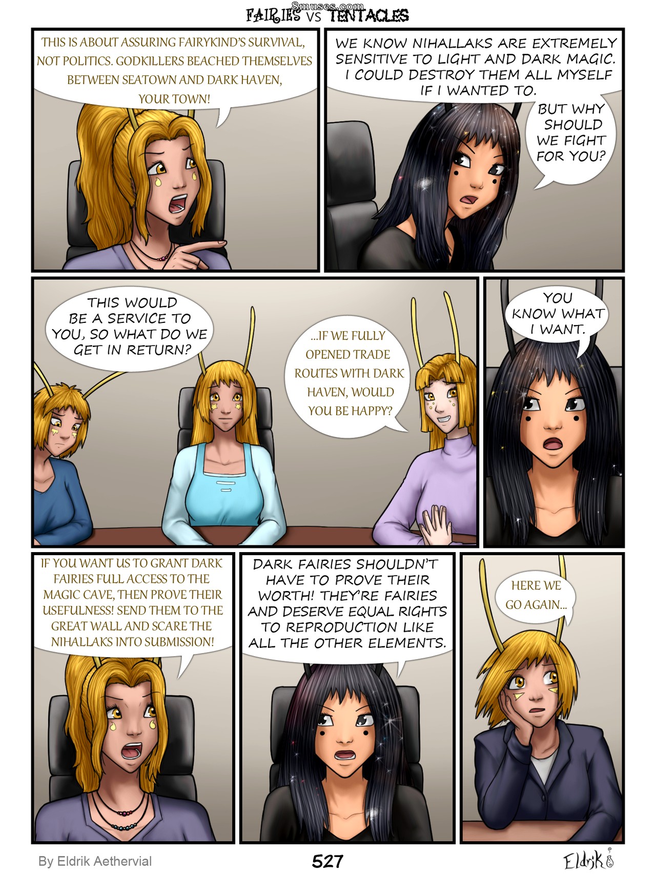 BobbyDando - Eldrik Aethervial - Fairies vs Tentacles - Page 528