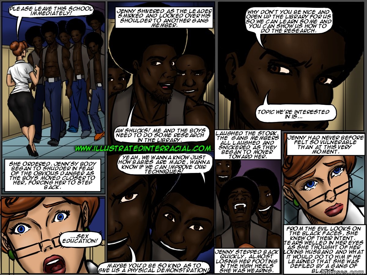 IllustratedInterracial.com Comics - Lust for the Librarian - Page 7