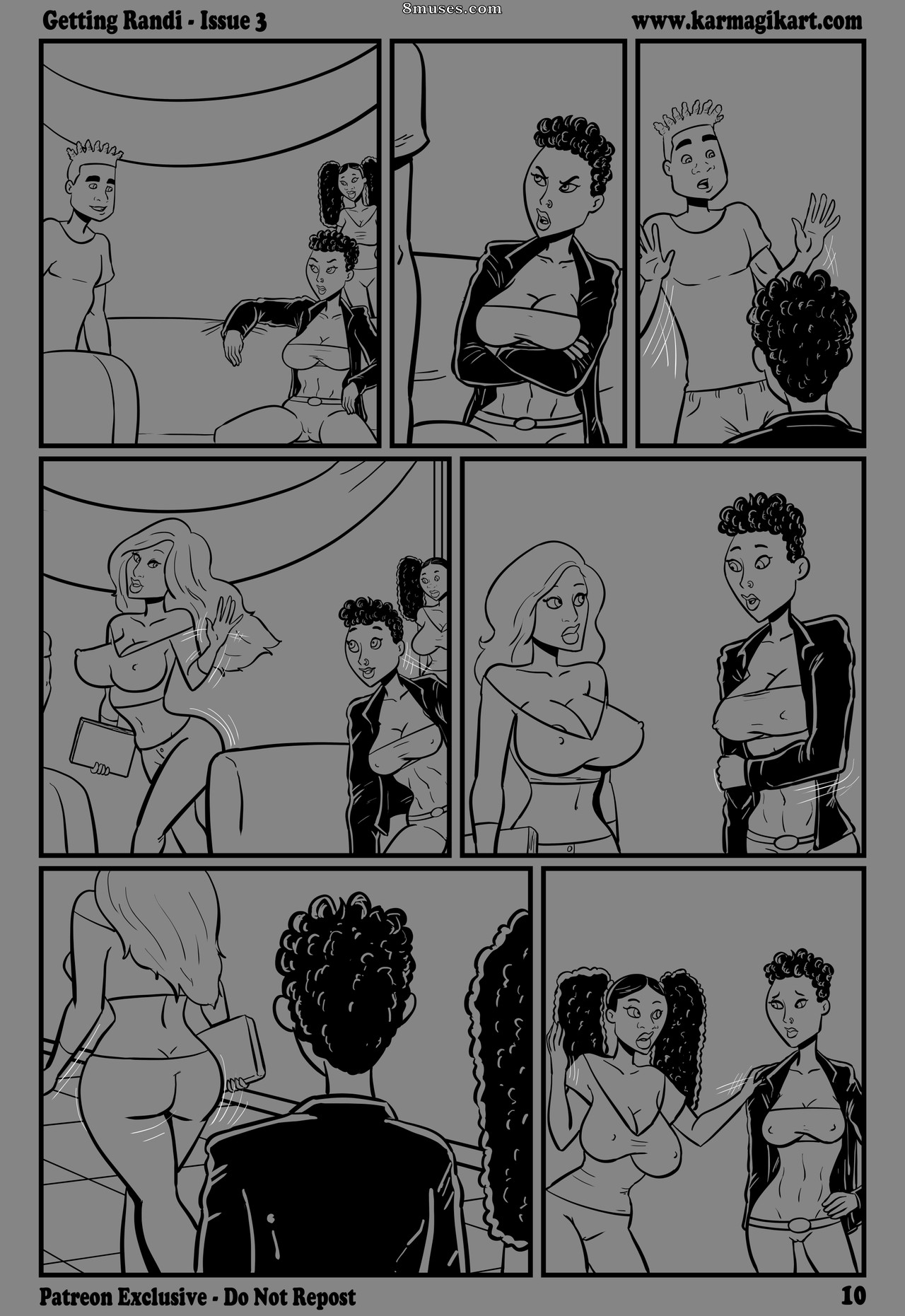 Issue 3 - 4- Black & White - No Text - Page 10
