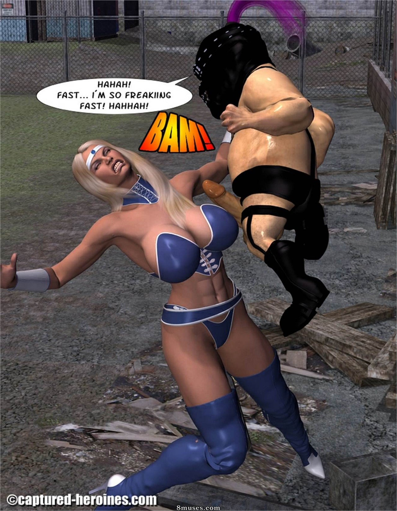 Captured-Heroines Comics - Volição vs Os Anormais - Página 8