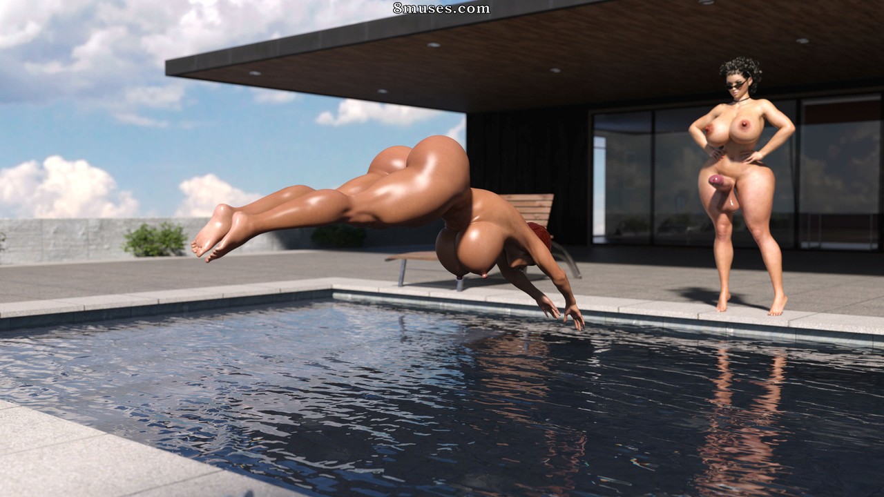 Cjflo - Wet Hot Futanari Summer - Page 6