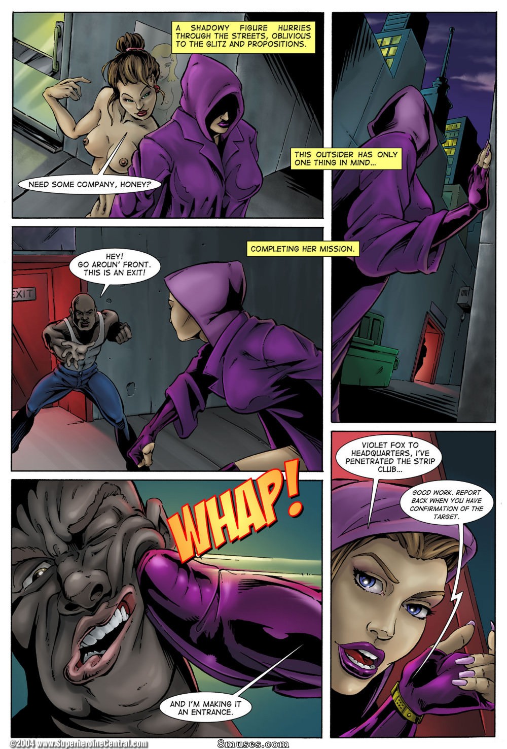 Superheroine Central Comics - Violaciones de Violet - Página 3