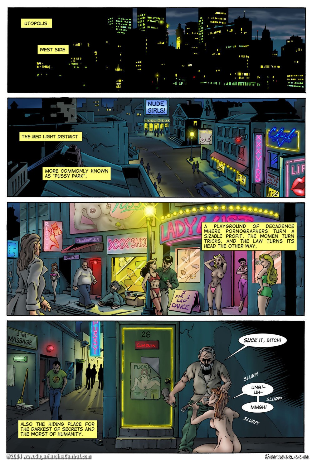 Superheroine Central Comics - Violations de Violet - Page 2