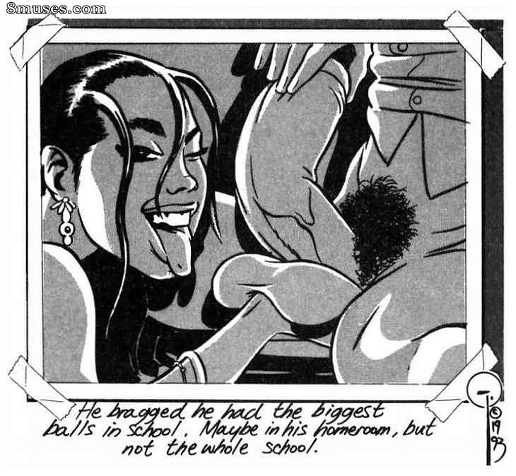 Kevin Taylor Adult Comics - En train de fumer dans la salle des garçons - Page 5