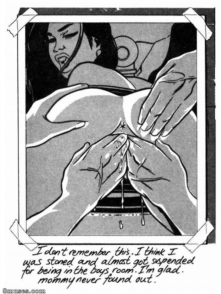 Kevin Taylor Adult Comics - En train de fumer dans la salle des garçons - Page 2