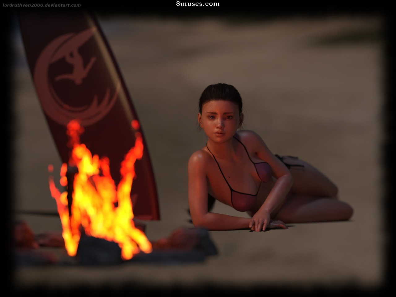 LordRuthven2000 - A garota na praia - Página 1