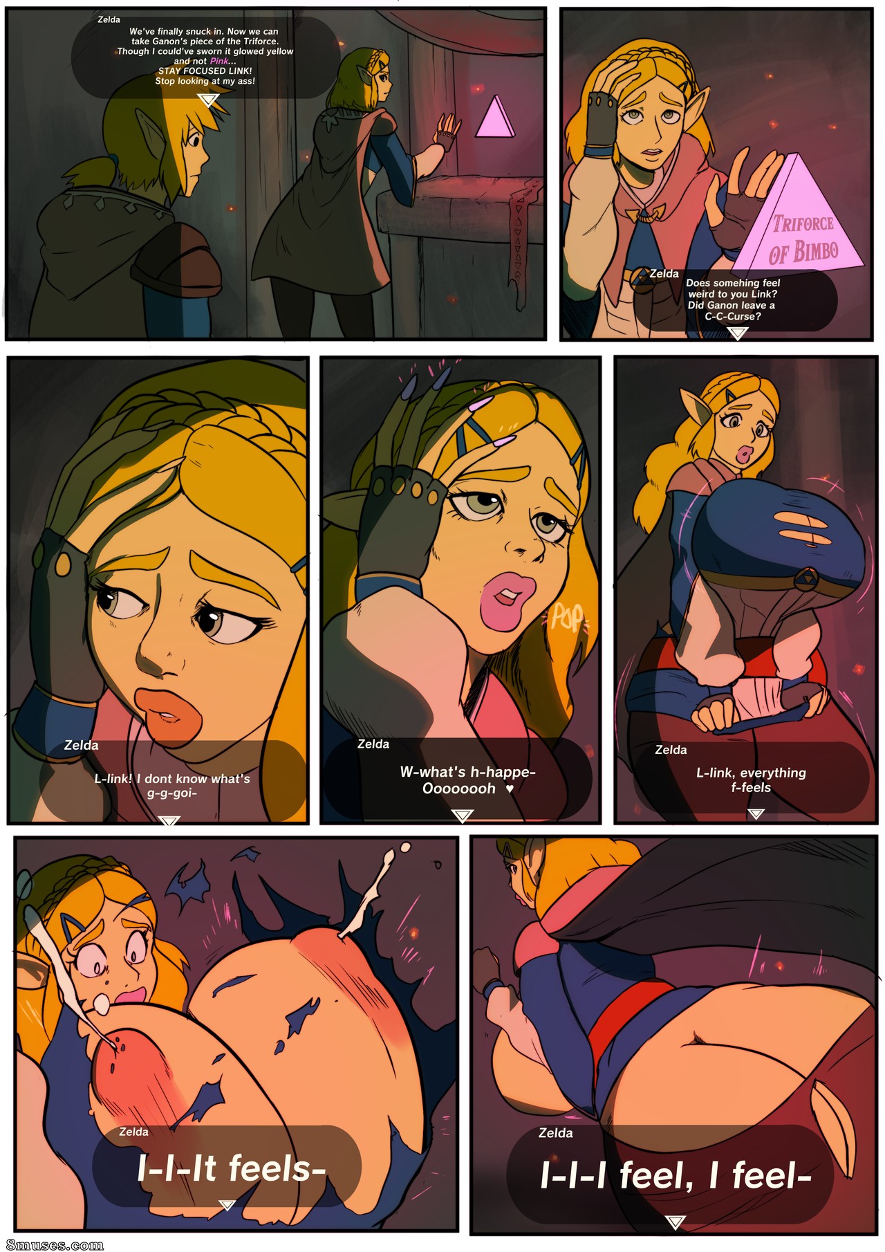 Lemonfont Comics - Transformación de Zelda en rubia tonta - Página 1