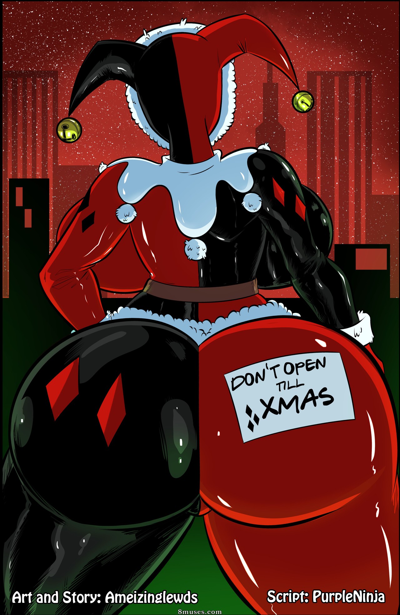 Ameizing Lewds Comics - Harley Quinn - No abras hasta Navidad - Página 1