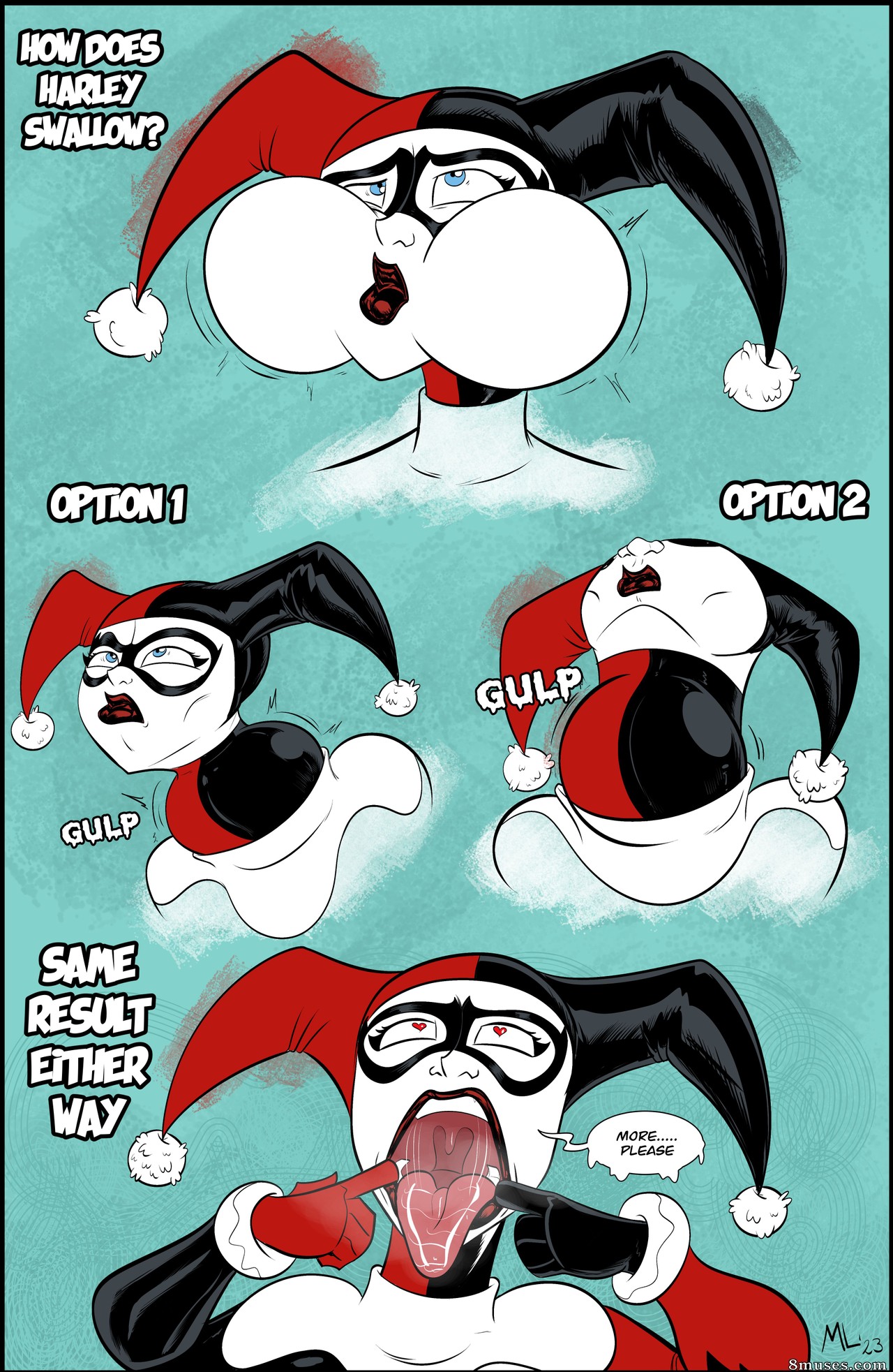 Ameizing Lewds Comics - Harley Quinn - No abras hasta Navidad - Página 9