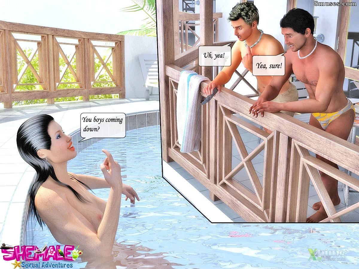 Shemale Sexual Adventures - Angelina Jolie - Page 7