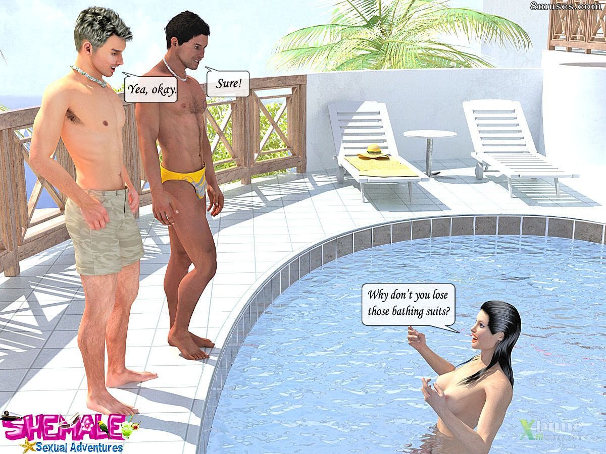 Shemale Sexual Adventures - Angelina Jolie - Page 8