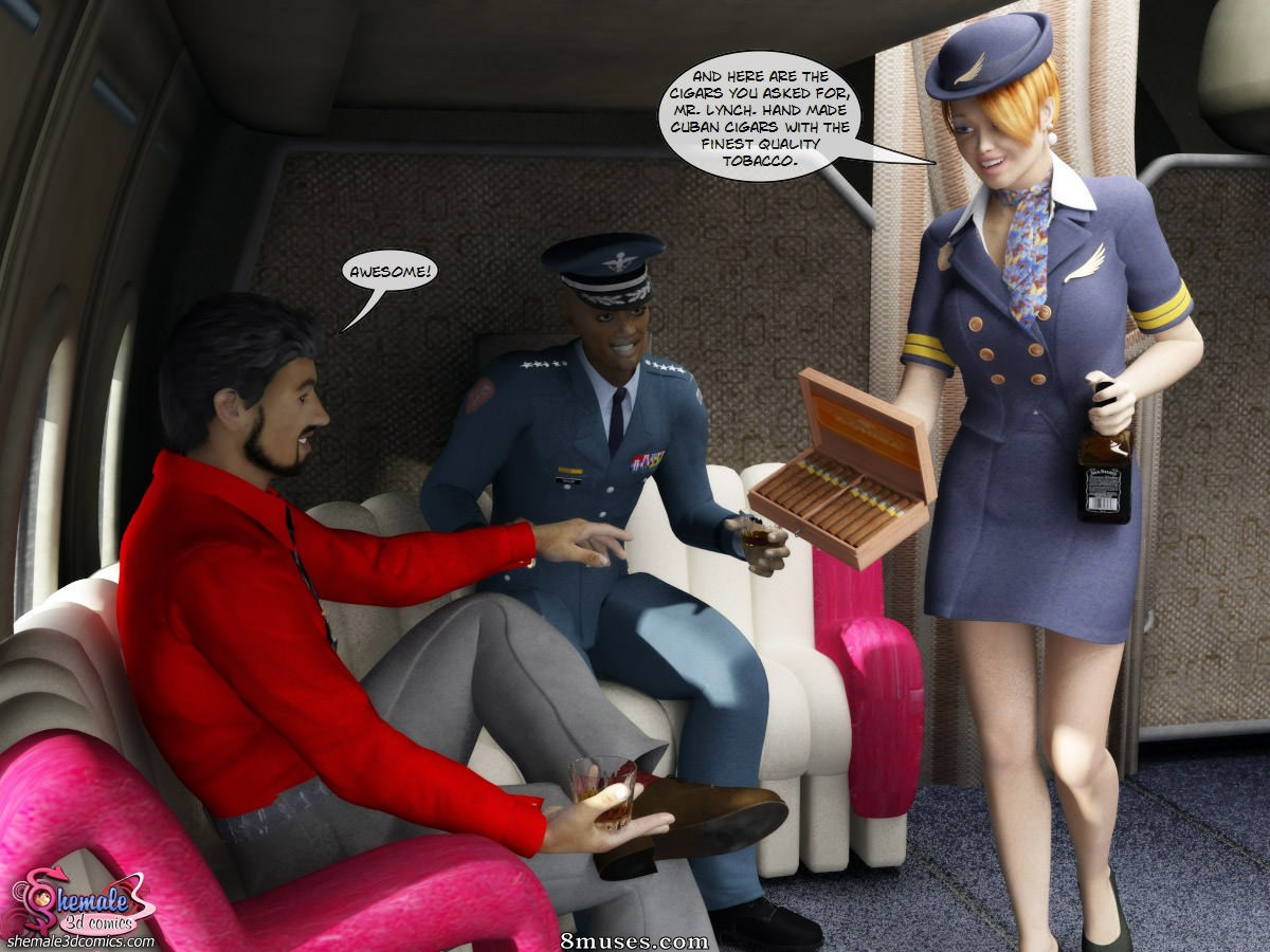 Shemale3DComics.com Collection - Gracias por elegir Aerolíneas Banana - Página 8