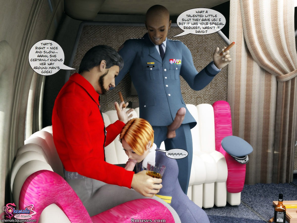 Shemale3DComics.com Collection - Obrigado por escolher a Banana Airlines - Página 13