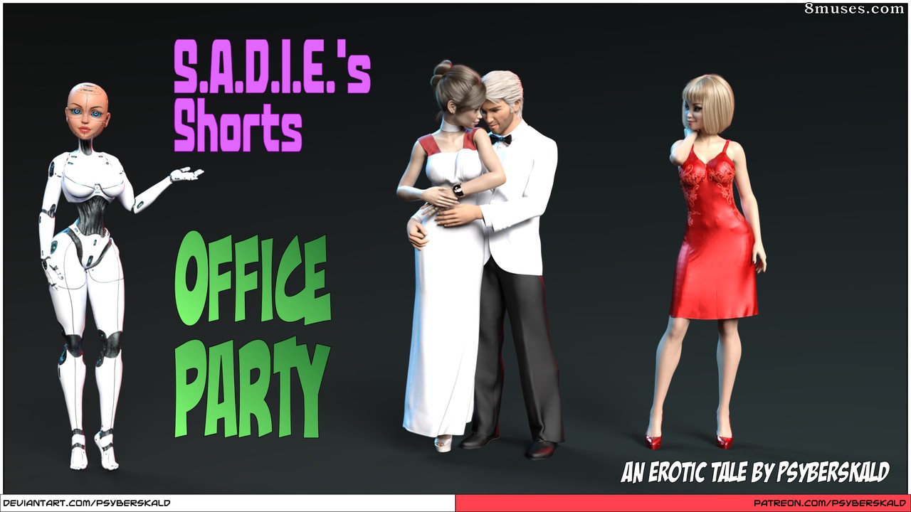 PsyberSkaldComics - S.A.D.I.E.'s Shorts - Office Party - Page 1
