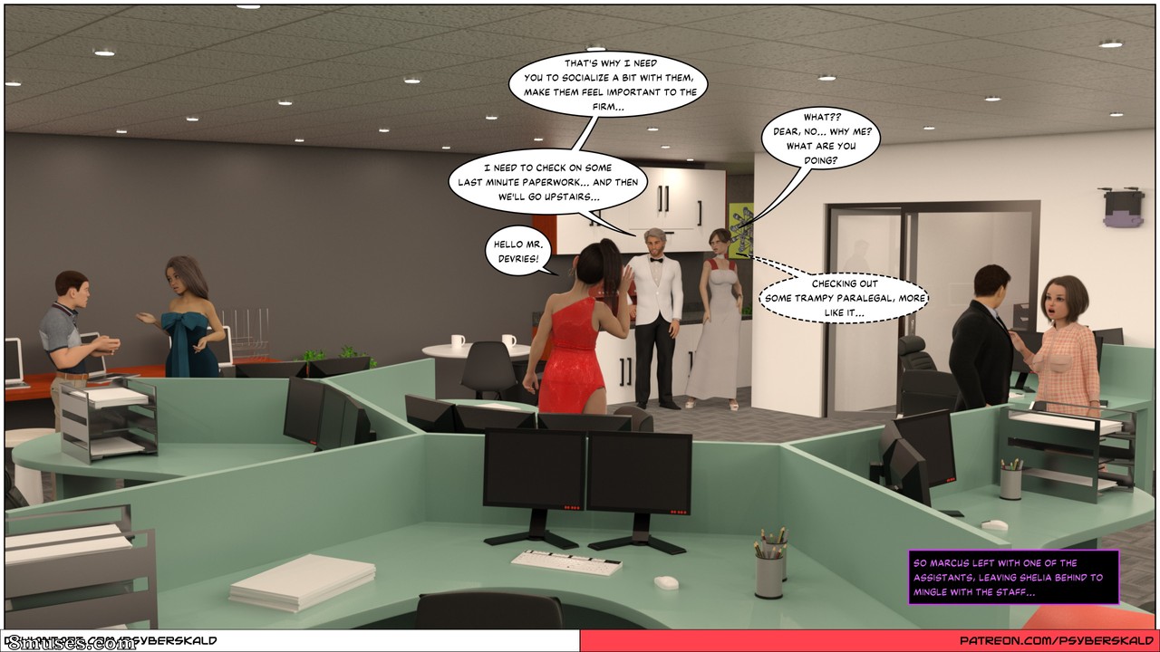 PsyberSkaldComics - S.A.D.I.E.'s Shorts - Office Party - Page 4