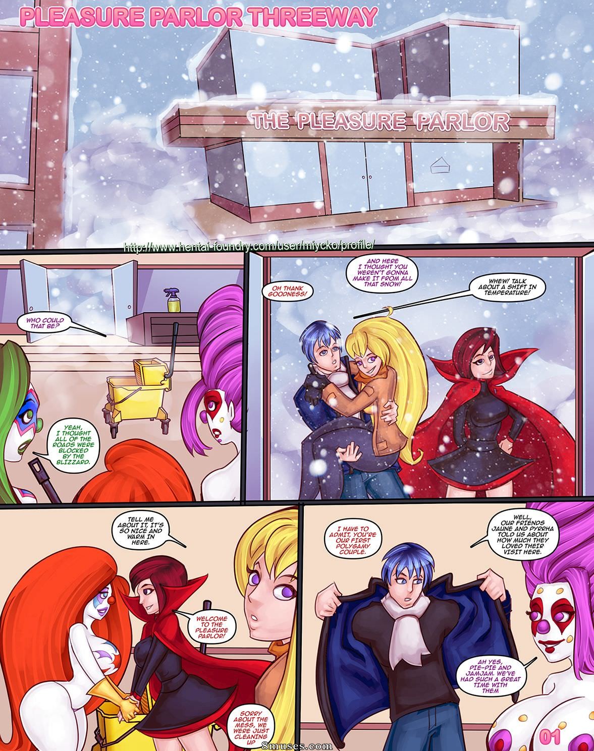 Miycko - Pleasure Parlor Threeway - Page 3