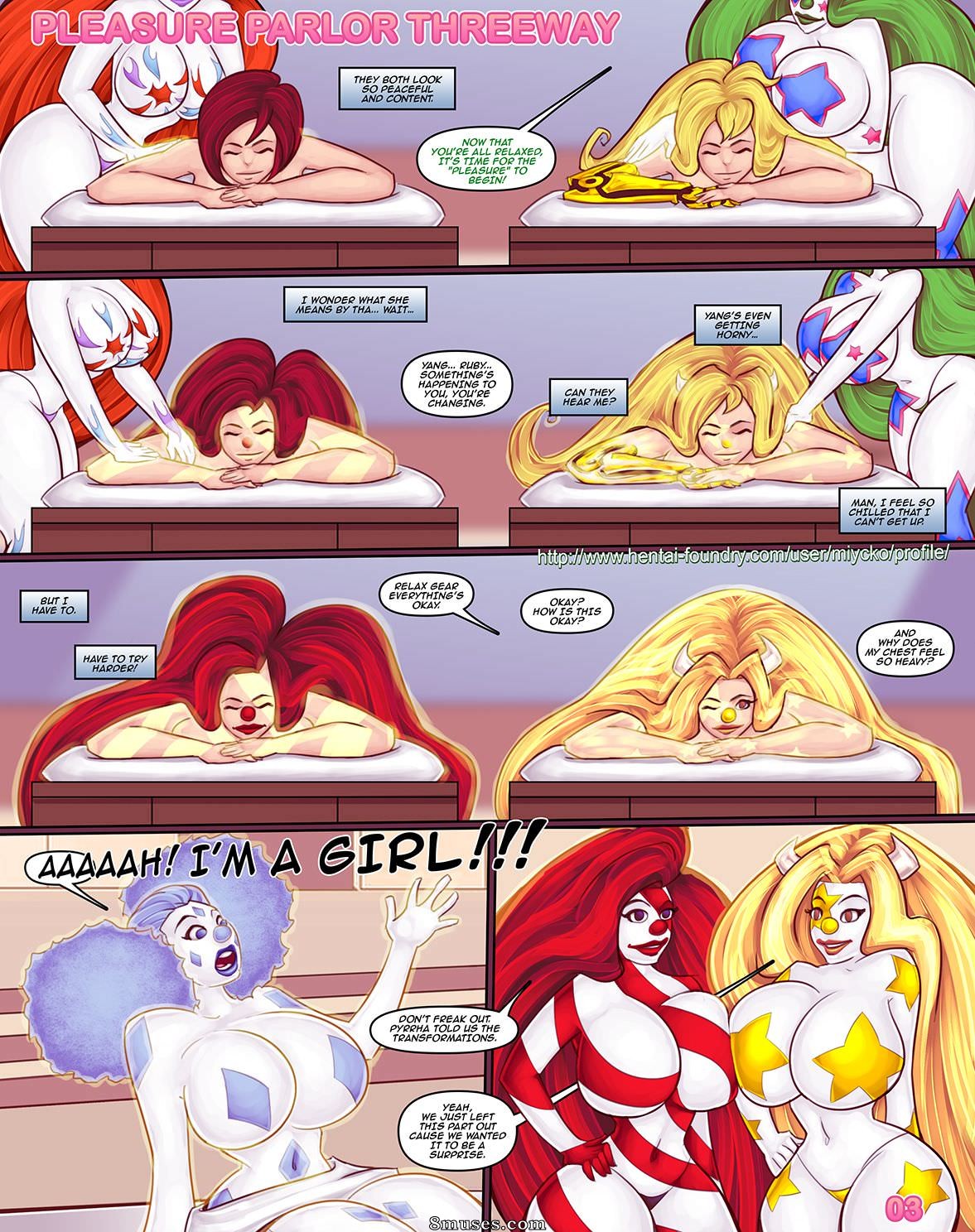Miycko - Pleasure Parlor Threeway - Page 5