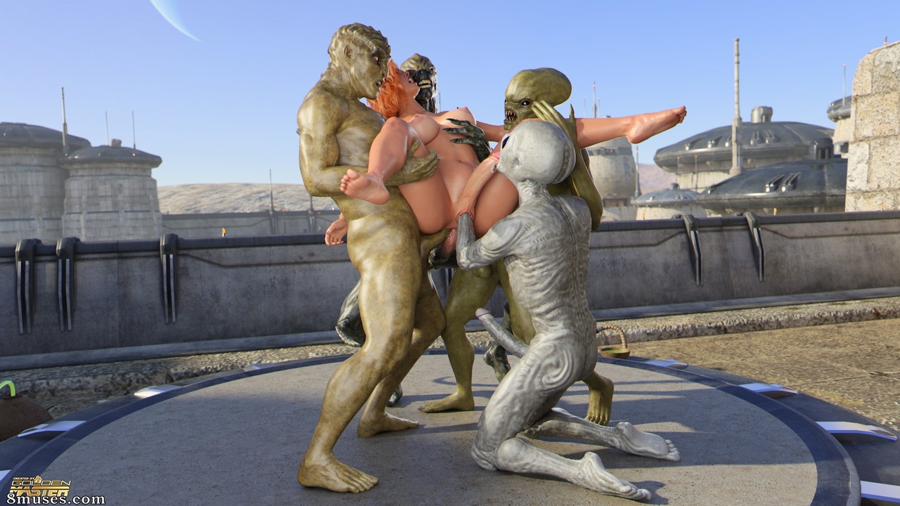 Goldenmaster - First Contact 11 - Alien Gangbang - Page 126
