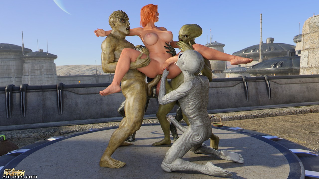 Goldenmaster - First Contact 11 - Alien Gangbang - Page 121