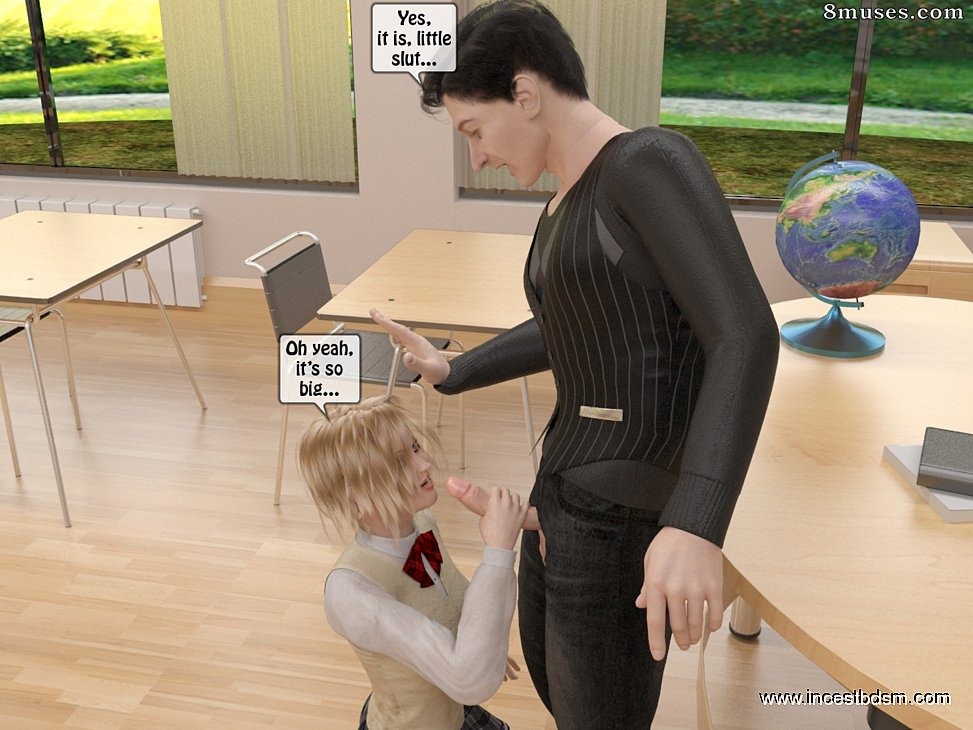 IncestBDSM.com Comics - Teaching freshie to respect her parents - Page 7