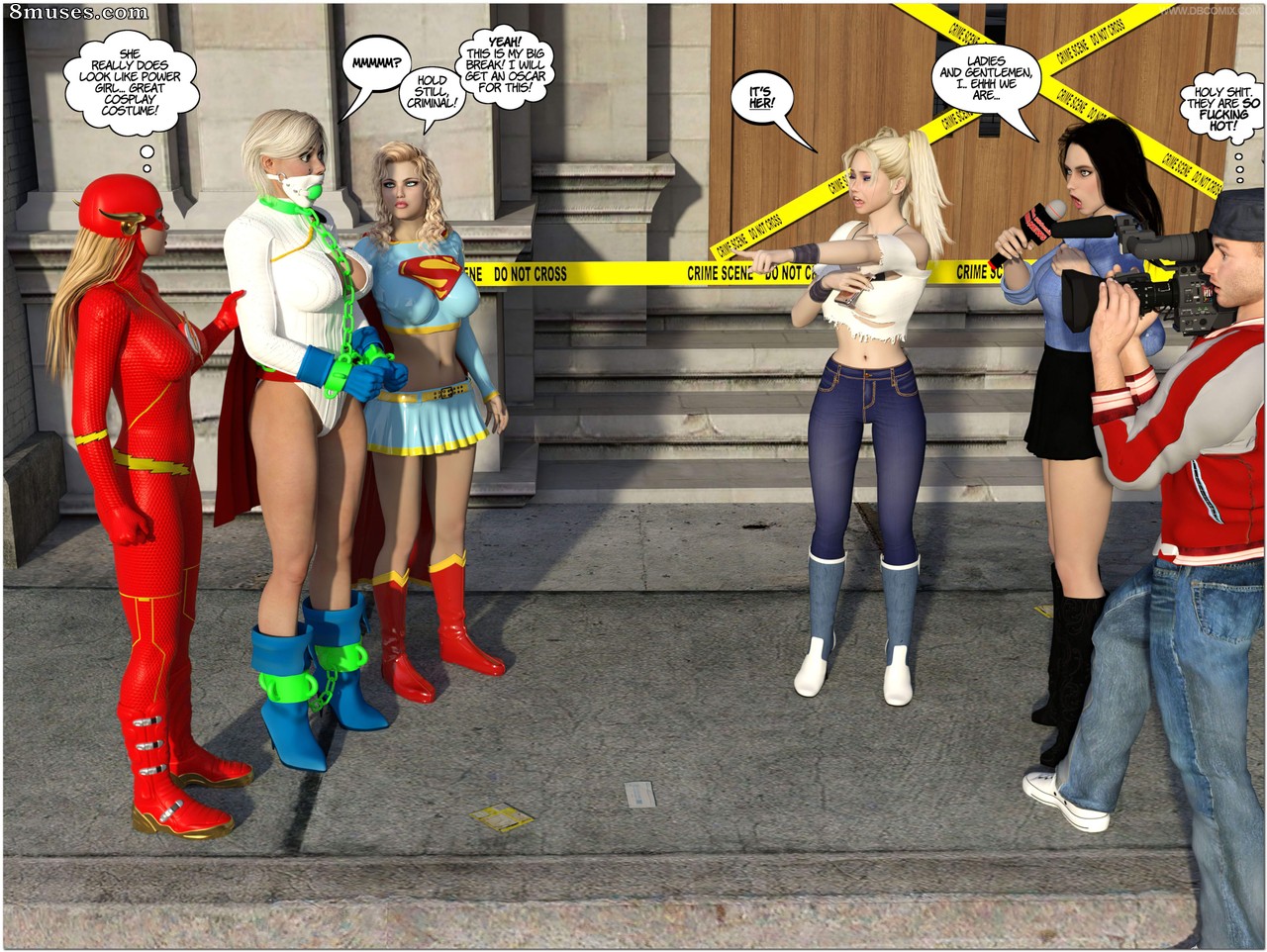 New Arkham For Superheroines - Issue 8 - Power Girl's Crime - Page 56
