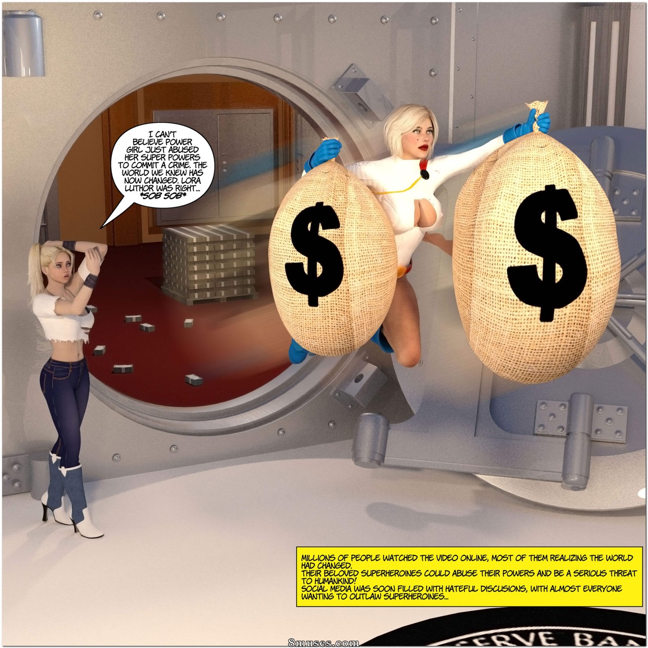 New Arkham For Superheroines - Issue 8 - Power Girl's Crime - Page 51