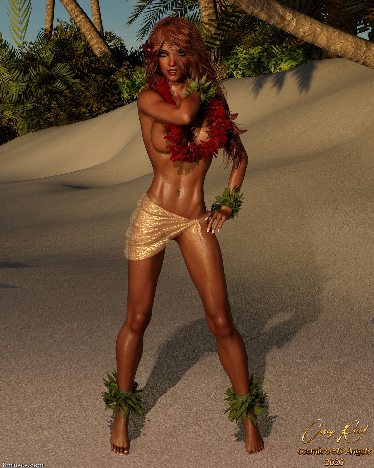 Cosmic 3D Angels - Haiwaiian Beauties - Page 2