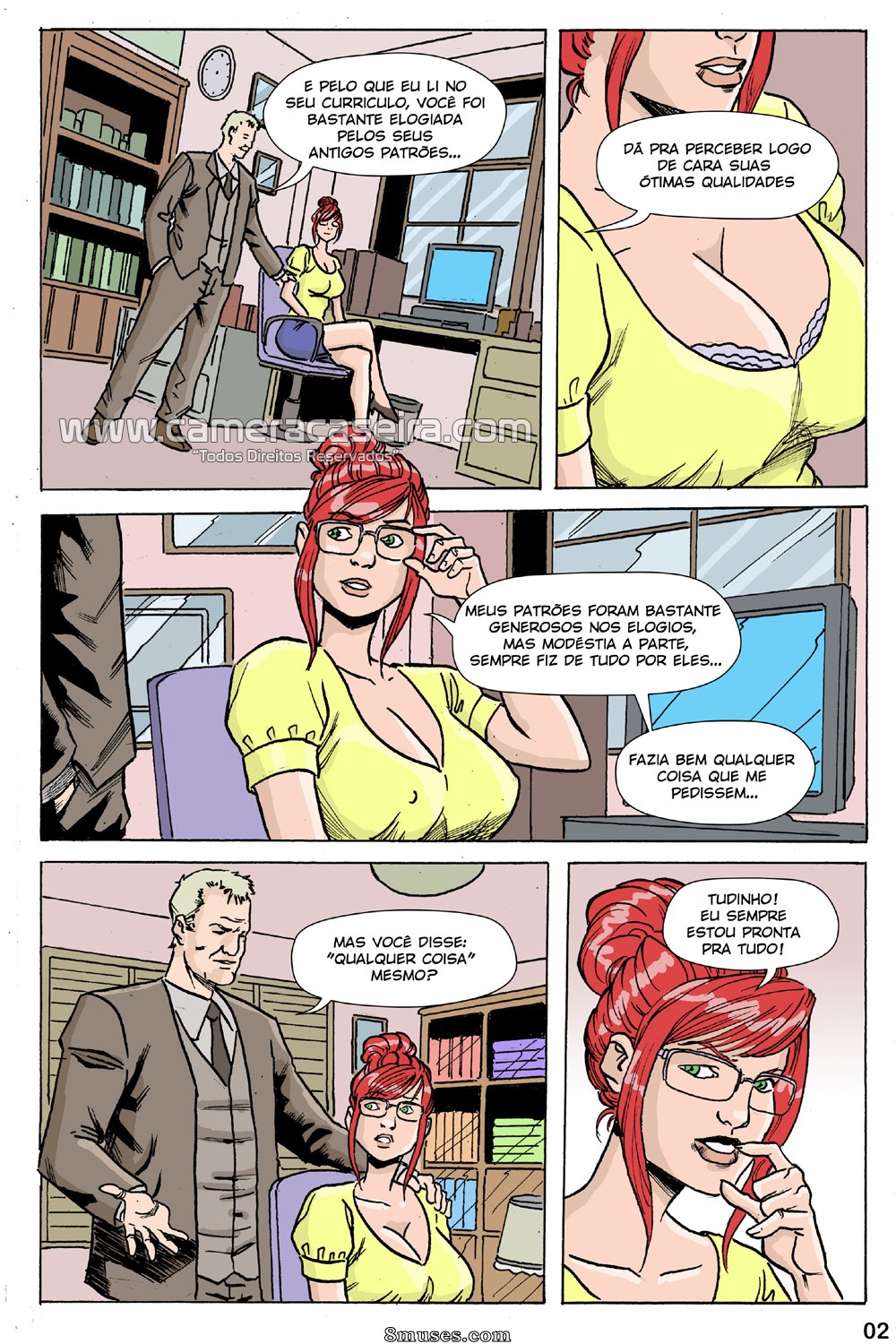 As Novinhas da Escola - 1  A Nova Secretária - Page 2