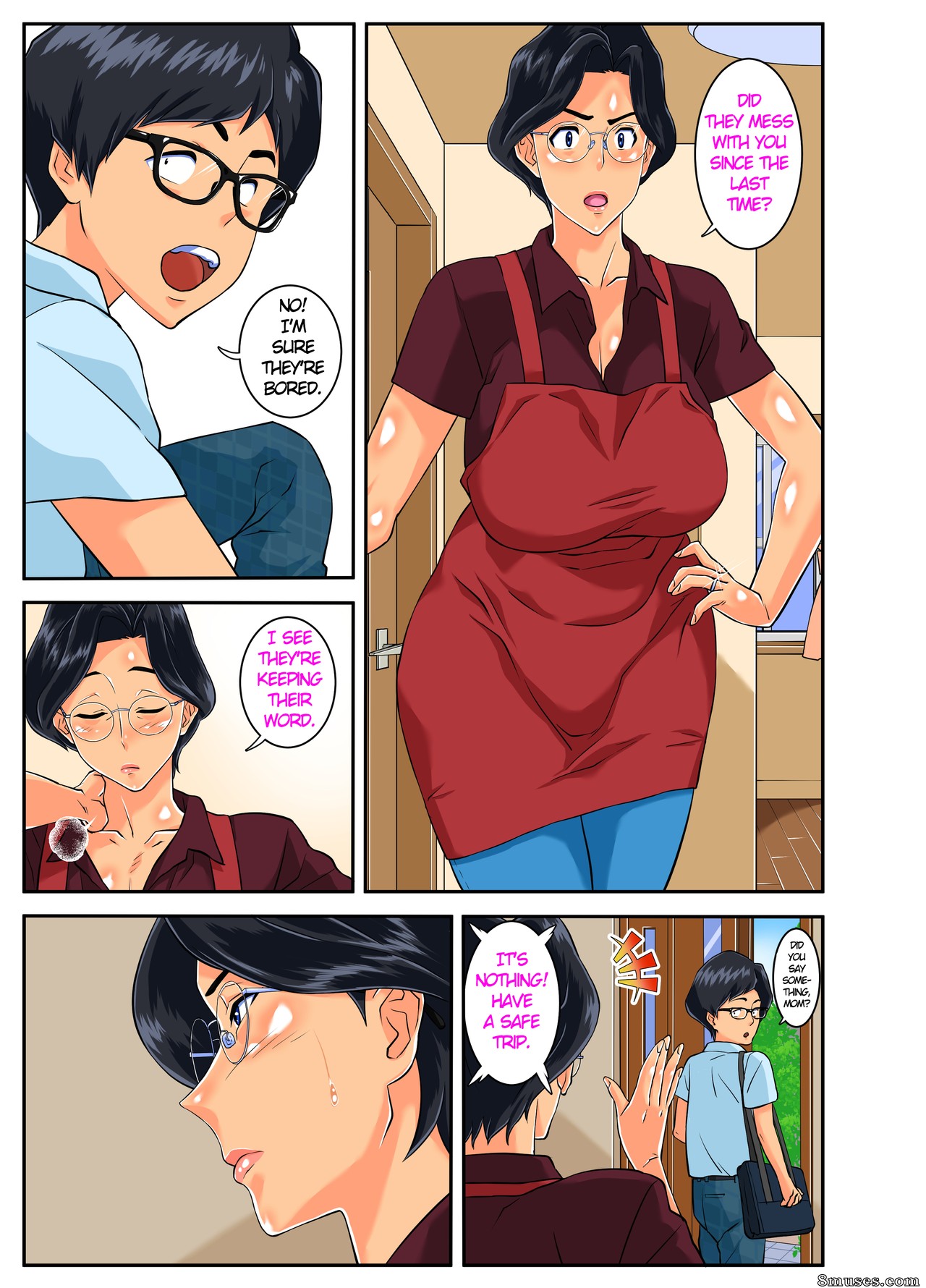 Homem-moscrito - Musuko no Migawari ni Ijimekko ni Karada o Sashidasu Kimajime de Okatai Bakunyuu Mama! - Página 59