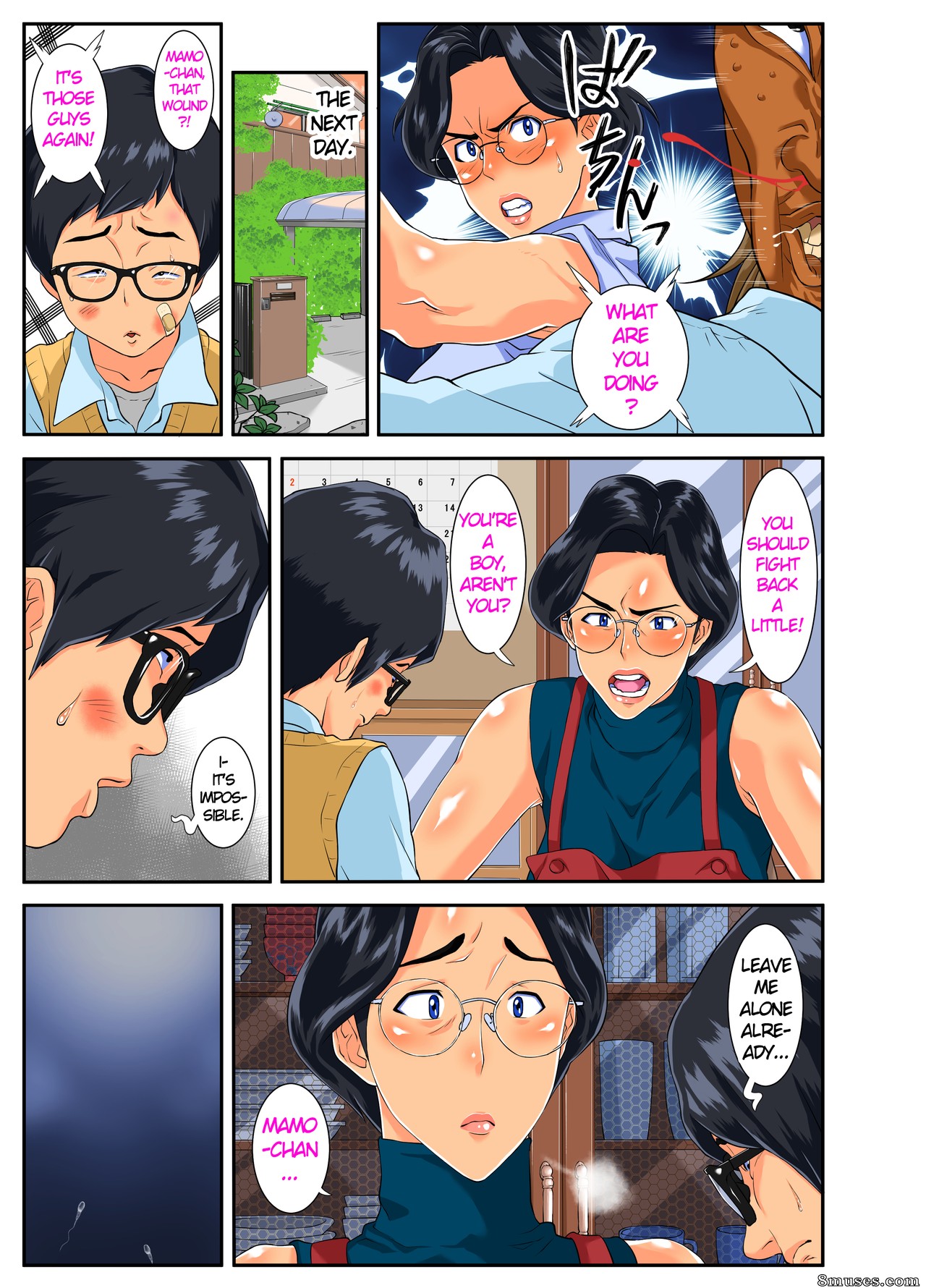 Homem-moscrito - Musuko no Migawari ni Ijimekko ni Karada o Sashidasu Kimajime de Okatai Bakunyuu Mama! - Página 4