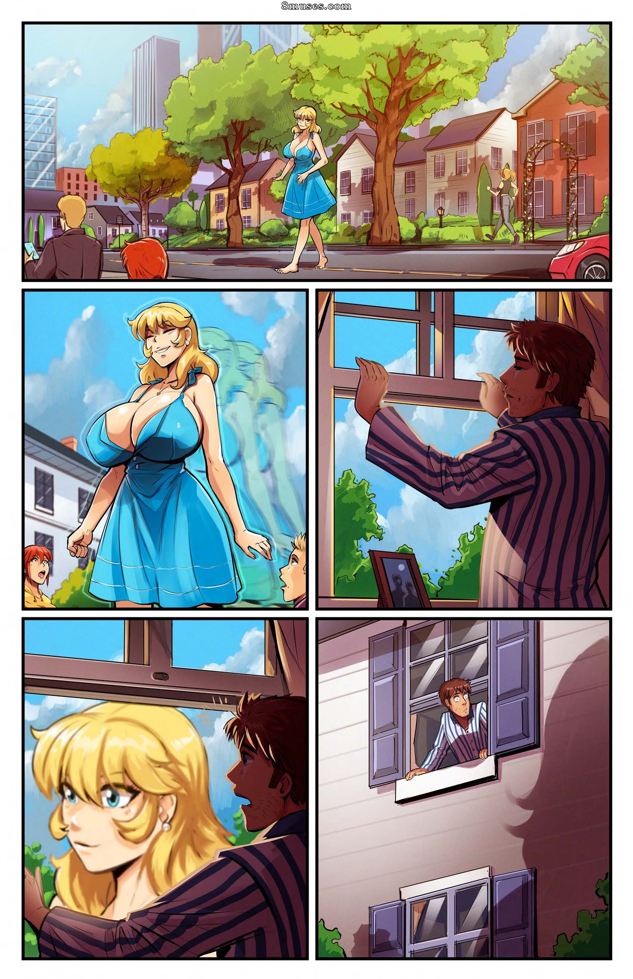 Page 8 | Giantess-Fan-Comics/The-Walk/Issue-1 | 8muses - Sex Comics