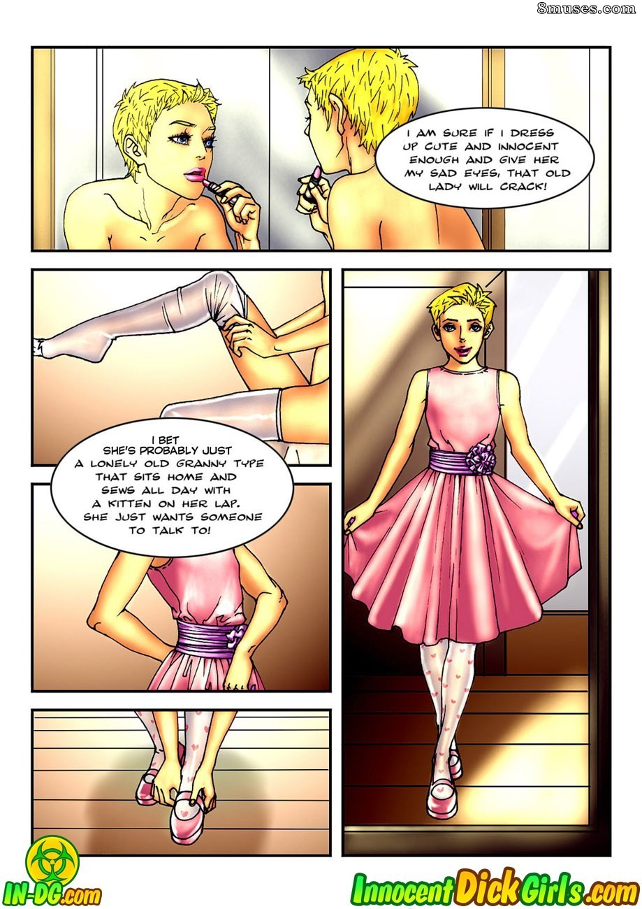 Innocent Dickgirls Comics - Candy For The Landlady - Page 4