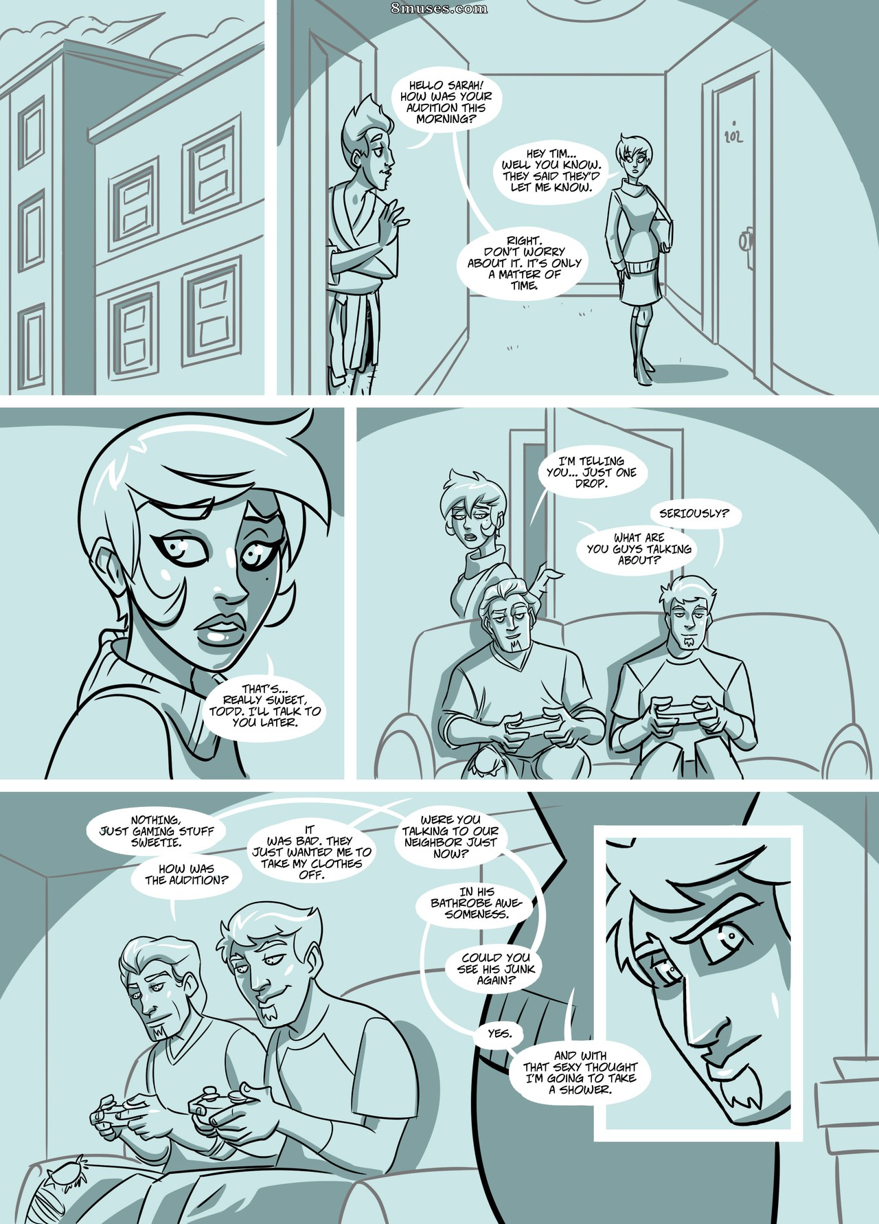 John North Comics - El compañero de habitación - Página 3