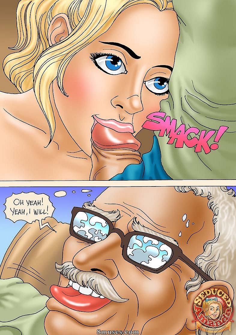 Seduced Amanda Comics - El abuelo y su nuevo vehículo - Página 12