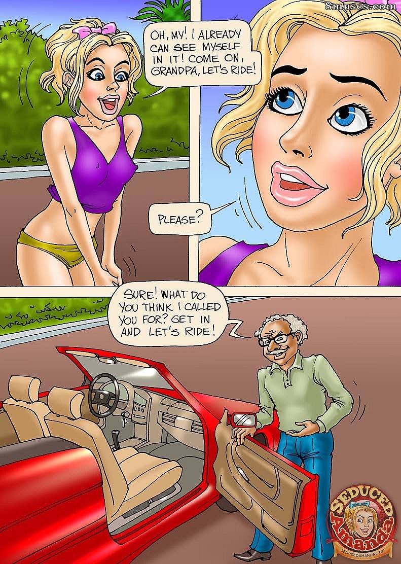 Seduced Amanda Comics - Vovô e sua nova montaria - Página 3