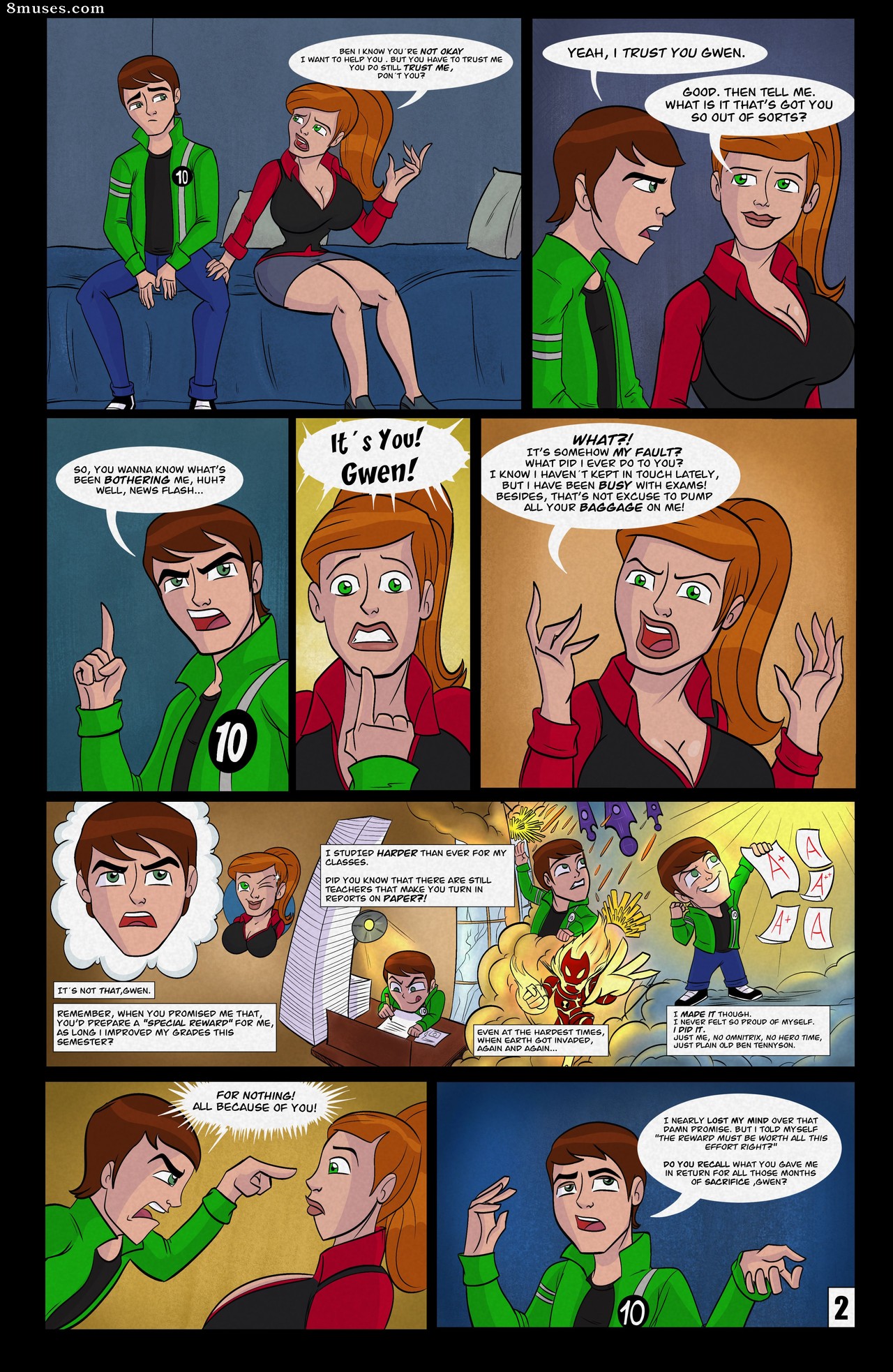 Ameizing Lewds Comics - La recompensa - Página 4