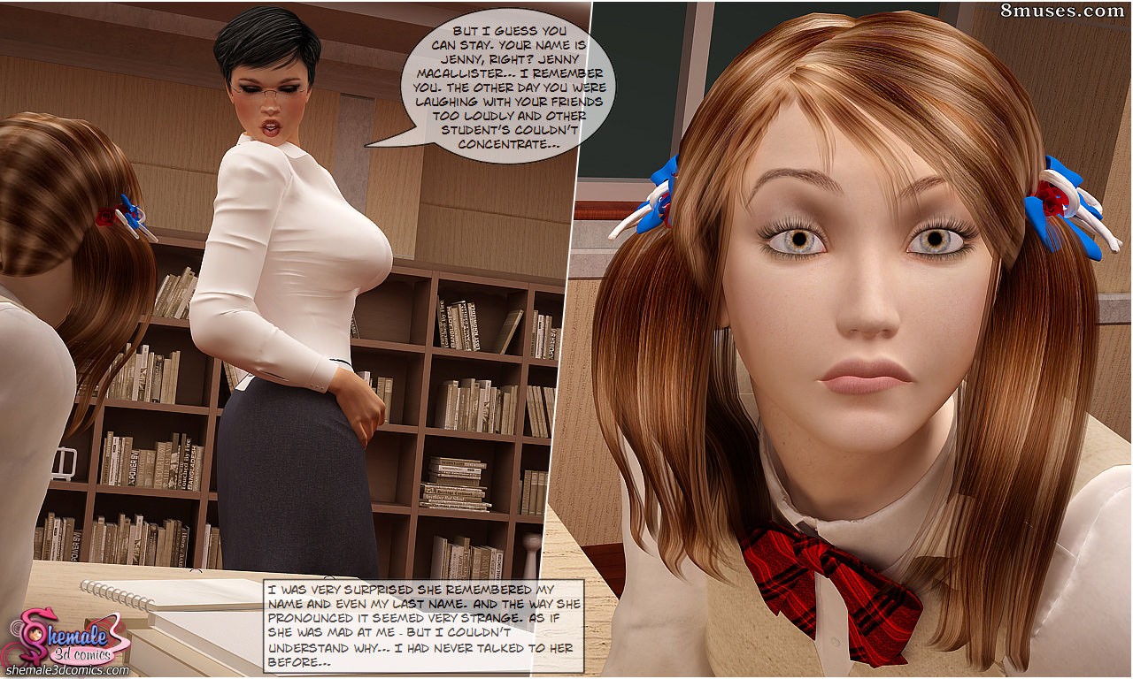 Shemale3DComics.com Collection - La escuela de internado Hotkiss - Página 7