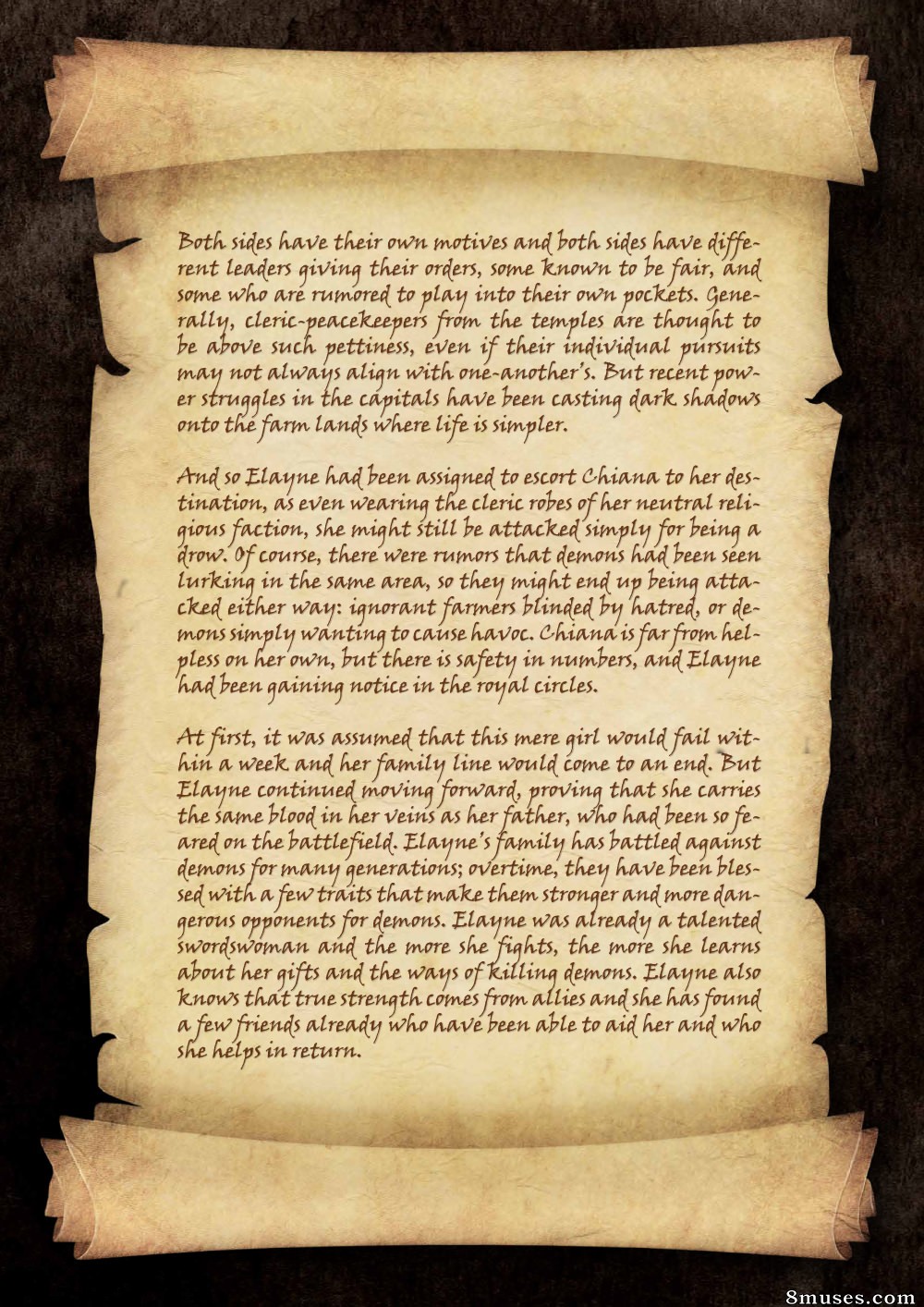 Knight Elayne - Elven Love - Story - Page 3