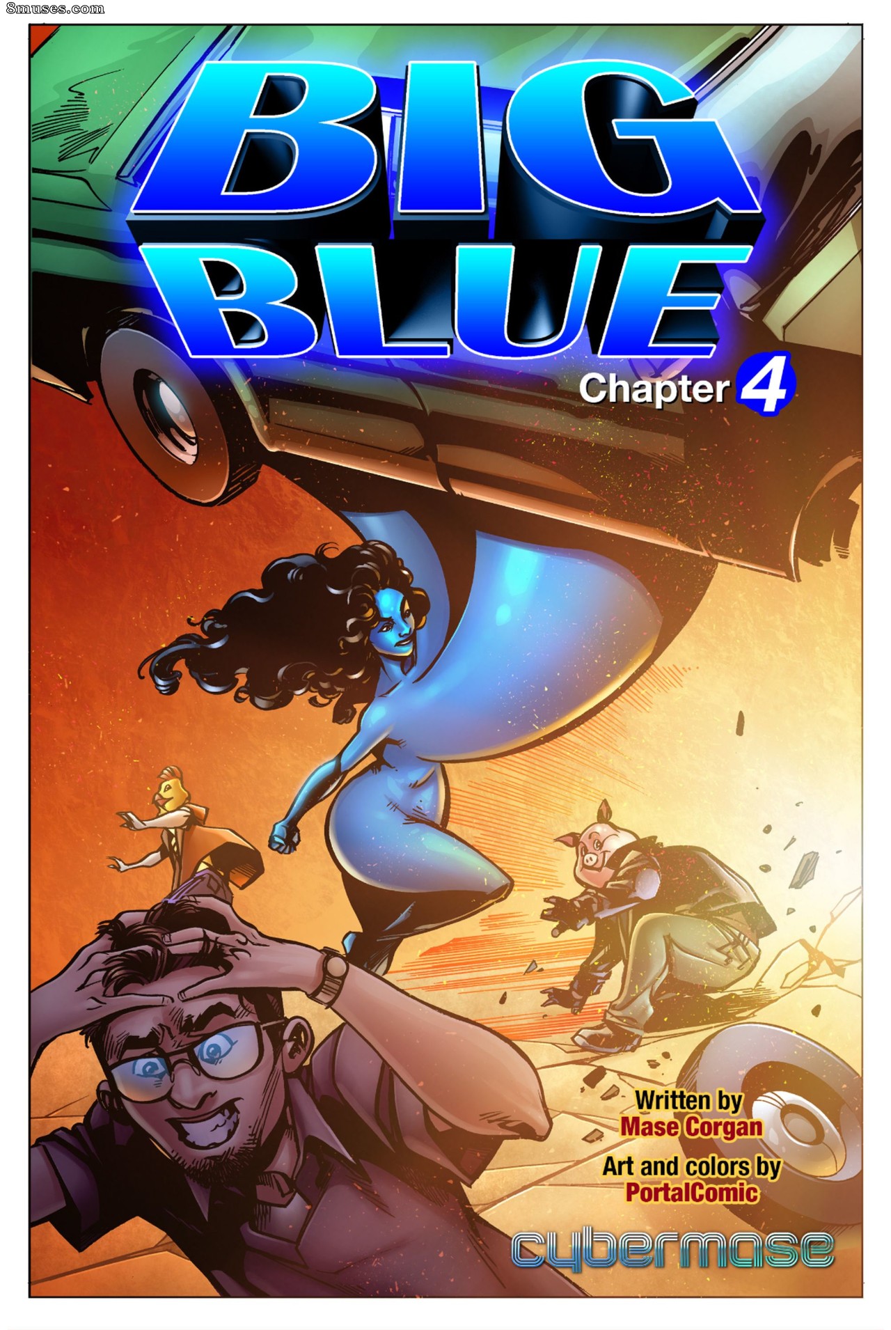 Big Blue - Juggs of Justice - Issue 4 - Page 1