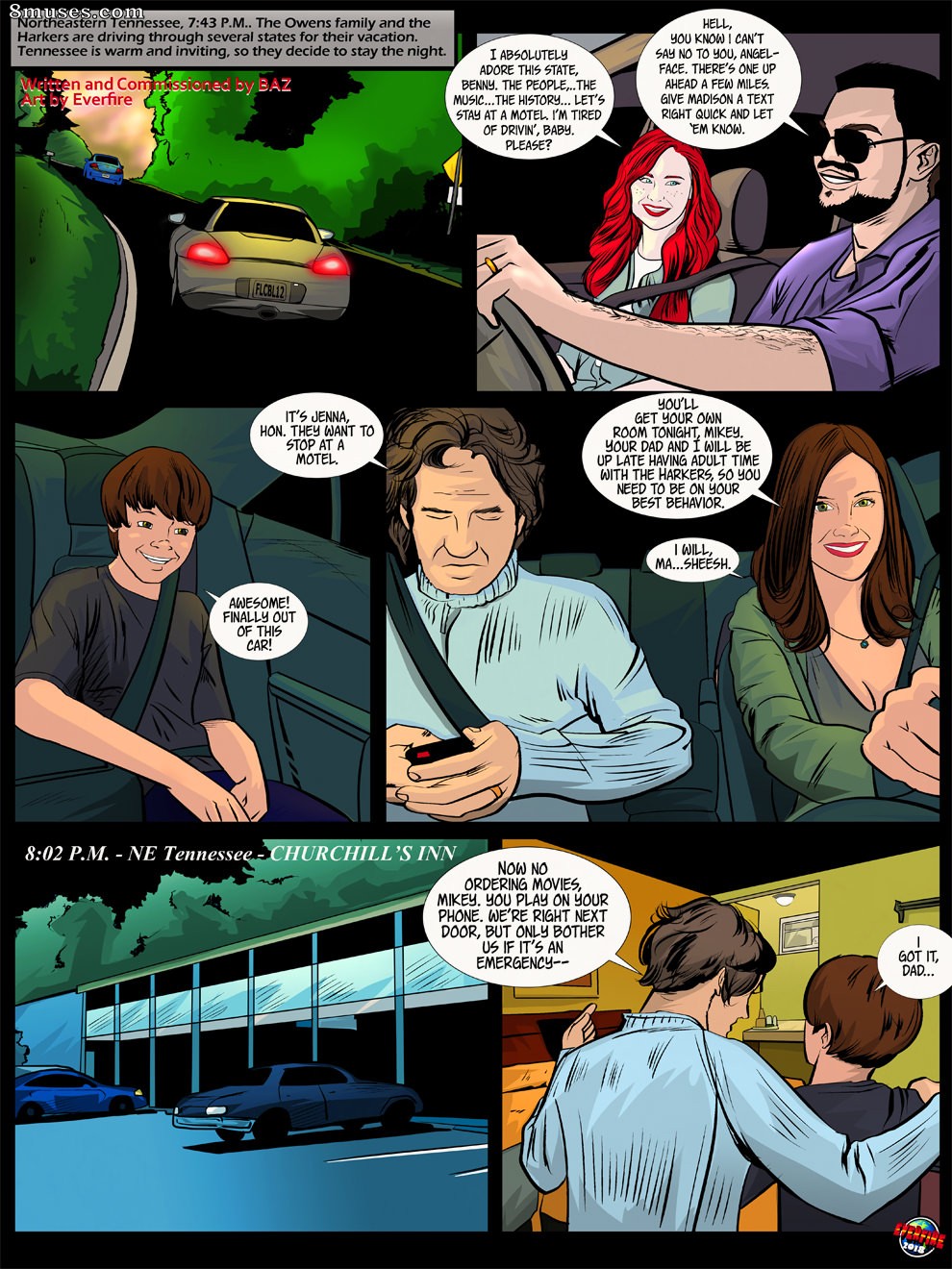 Everfire Comics - Motel Mix-Up - Page 1