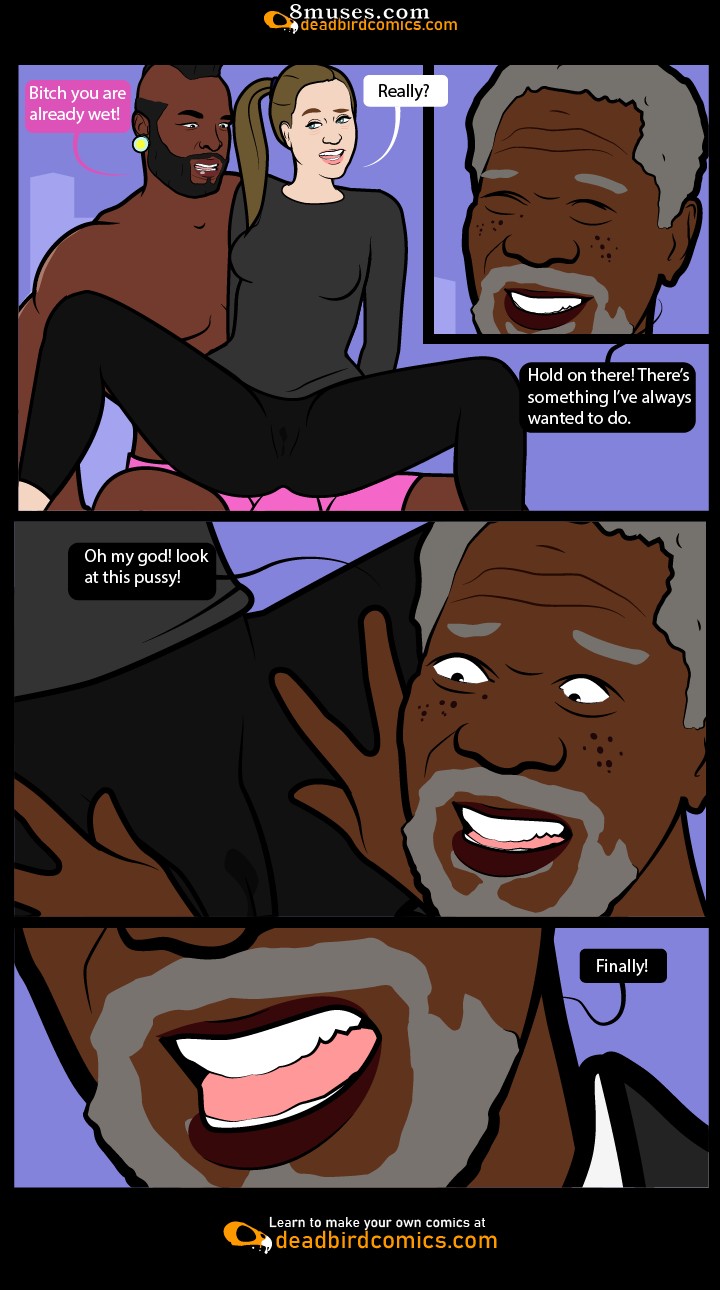 MrDeadbird - Prude Hotwife fucks a Morgan Freemanish priest and his son - Page 7