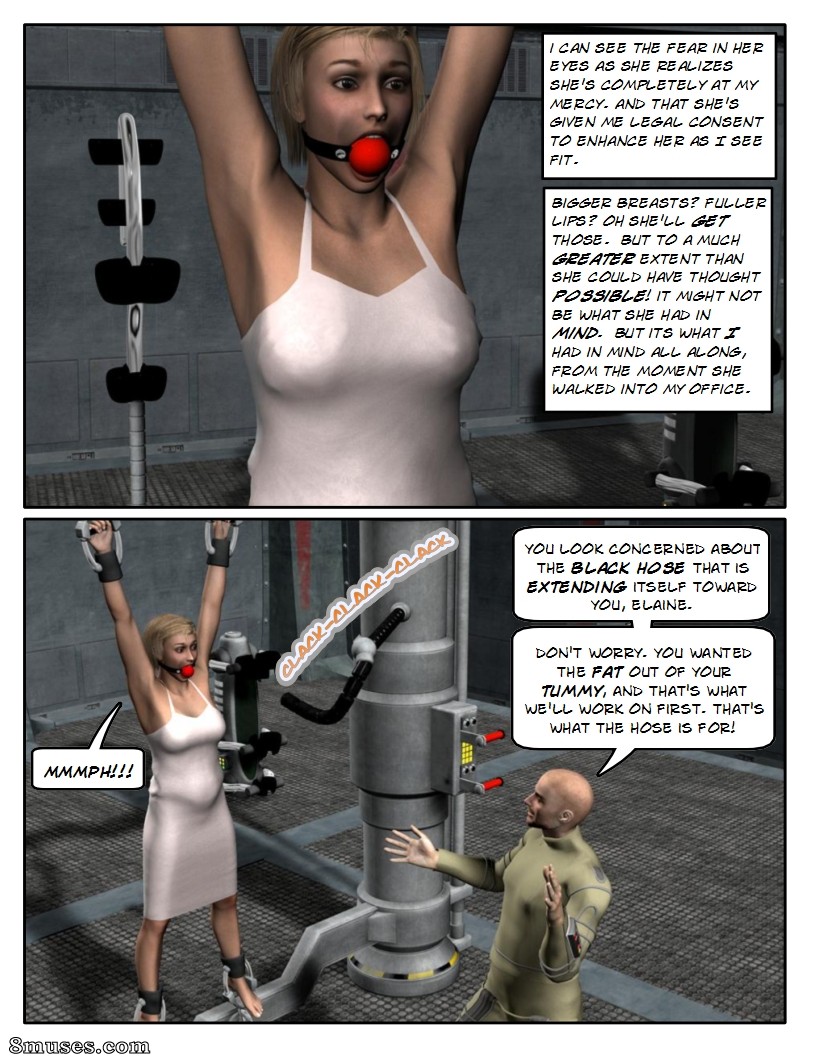 Strong and Stacked - Boobs and Butt Exansion Bondage - Page 6