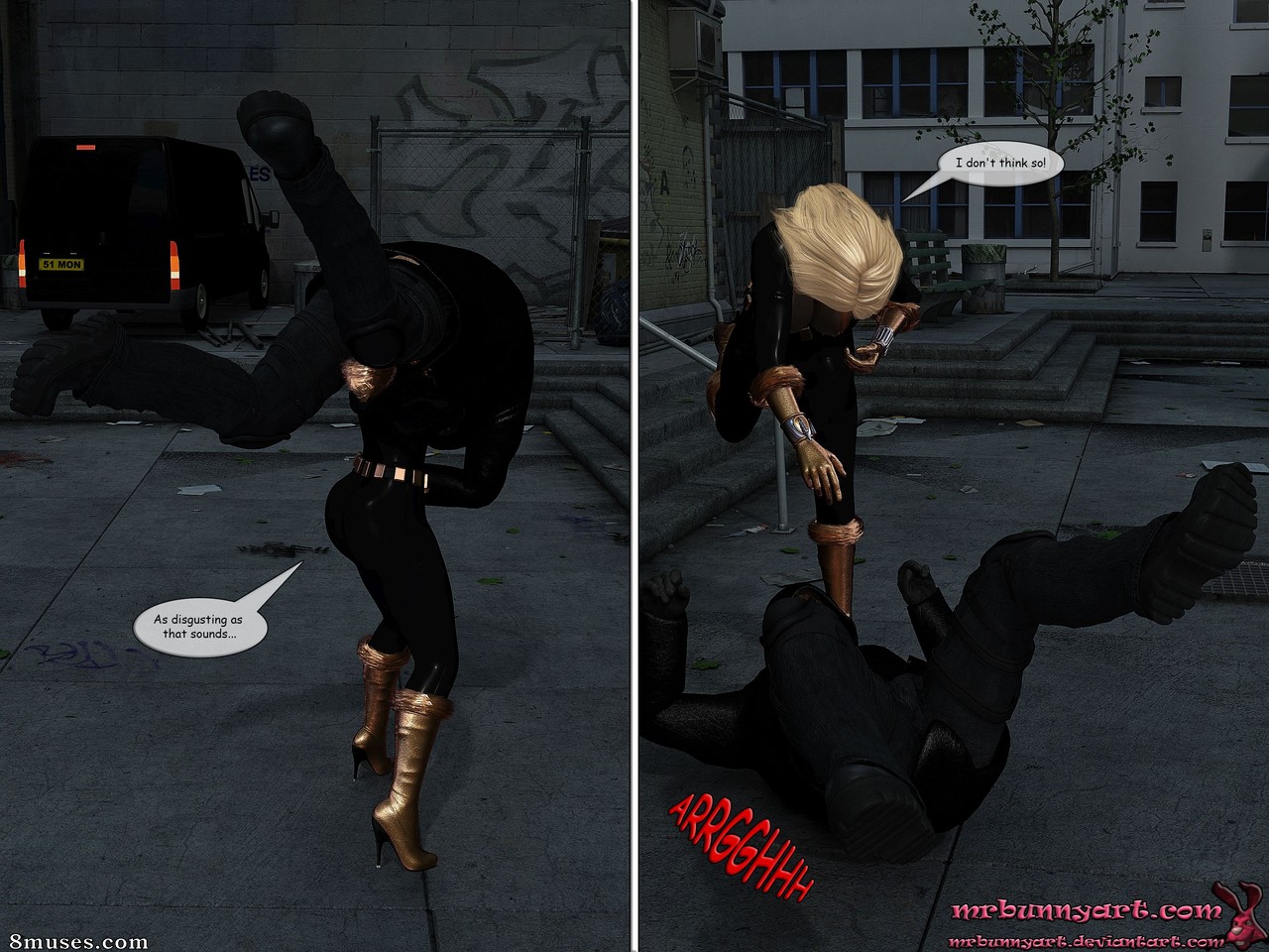 MrBunny Comics - Night Vixen vs Cain - Página 8