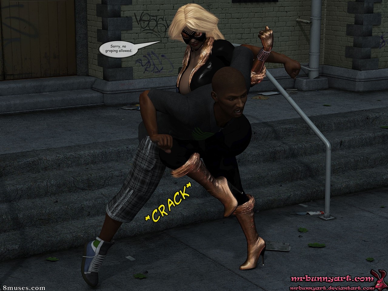 MrBunny Comics - Night Vixen vs Cain - Página 6