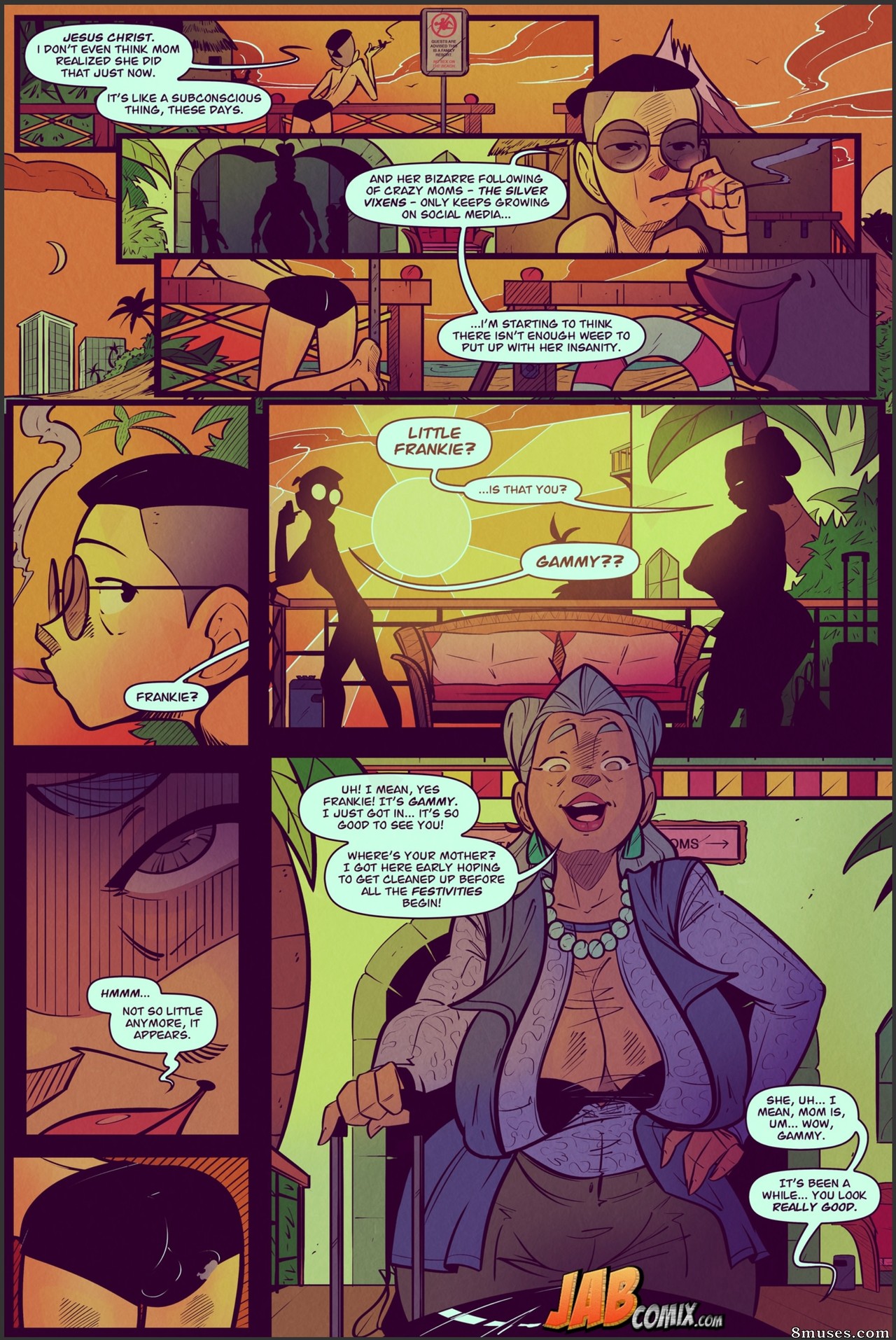 JAB Comics - Minha mãe - A estrela da televisão reality - Página 6